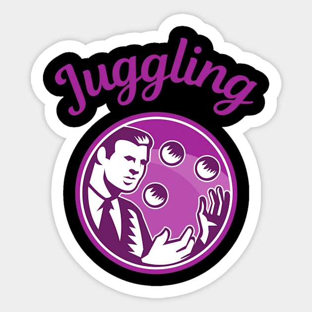 Juggling - Jonglage Ball Jonglieren Sticker by Maggini Art